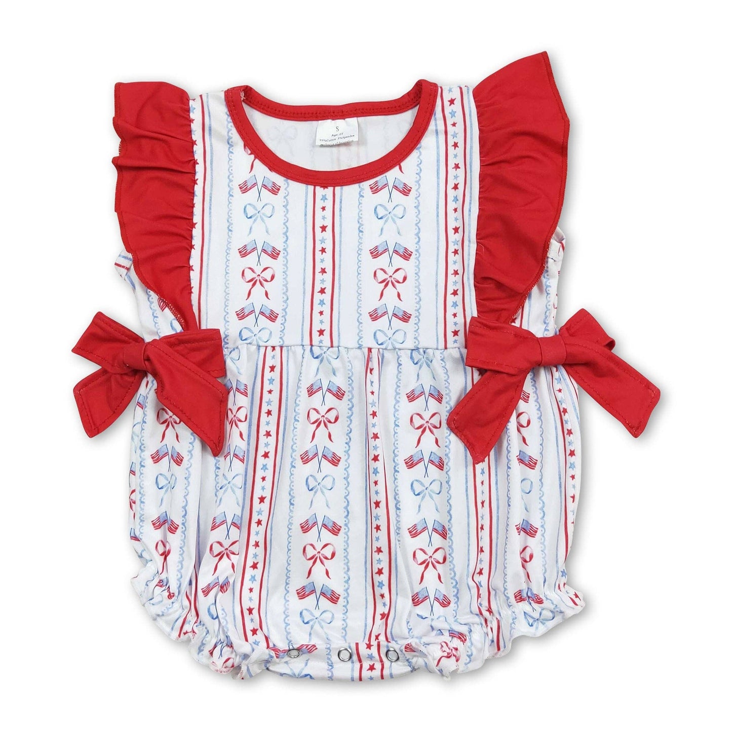 Flags & Bows Bubble W/ Red Ruffles